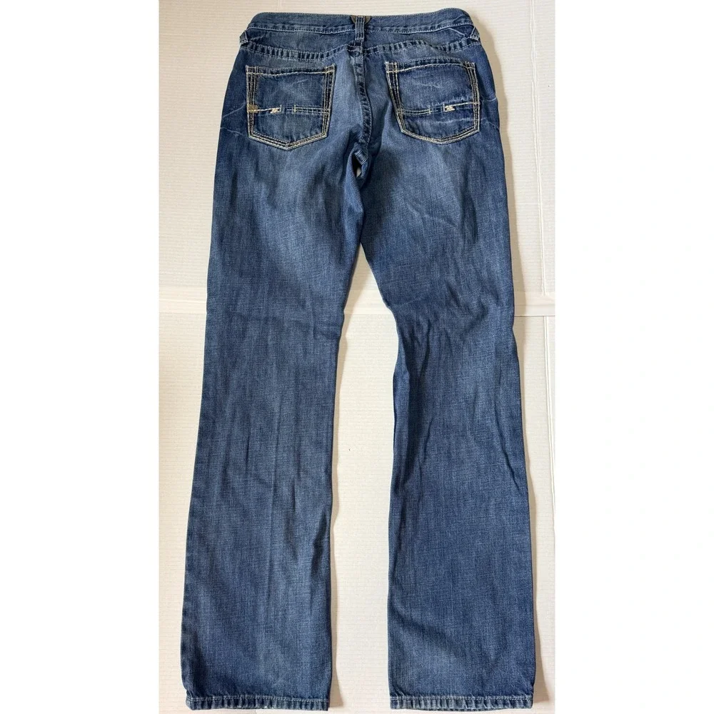 ARIAT M4 - Men's Jeans - Low Rise Bootcut Western Cowboy Blue Denim - 34x38